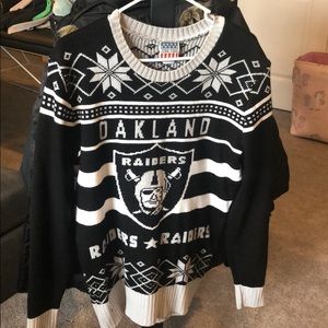 Oakland raiders Christmas sweater